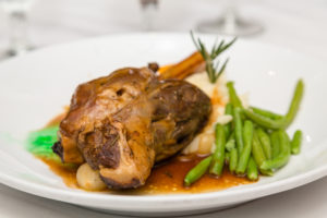 Lamb Shank and Green Beans with ptoatoes