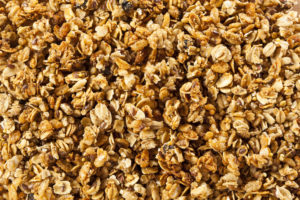 Organic Granola Cereal with oats, flax, almond, and sunflower seeds